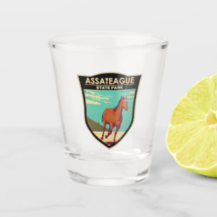 Vaso De Chupito Insignia de Maryland del Parque Estatal Assateague