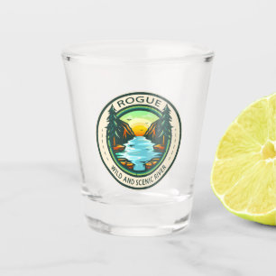 Vaso De Chupito Insignia de río salvaje y escénica
