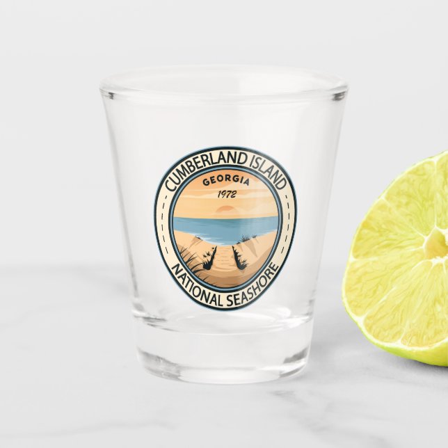 Vaso De Chupito Insignia georgiana de la isla Cumberland (Anverso)