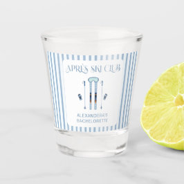 Vaso De Chupito Invierno Azul Después de Esquí Fiesta de Despedida