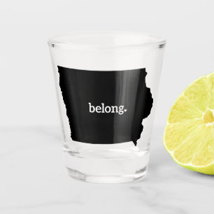 Vaso De Chupito Iowa State Map Belong