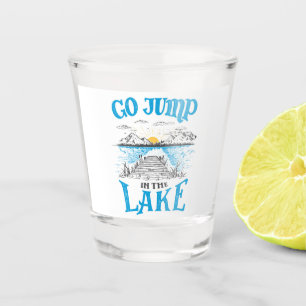 Vaso De Chupito Ir Saltar En El Lago