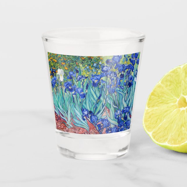 Vaso De Chupito Irises Vincent van Gogh (Anverso)