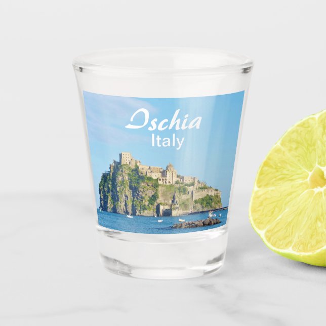 Vaso De Chupito Ischia Castello Aragonese Souvenir (Anverso)
