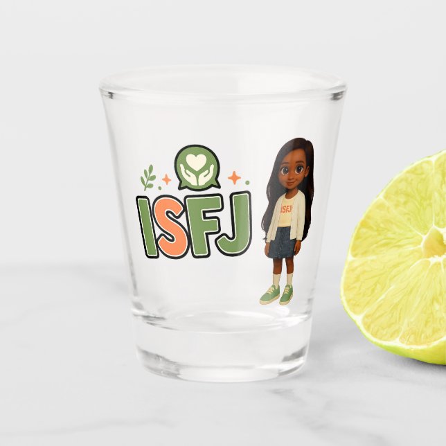 Vaso De Chupito ISFJ — A Guardiã da Harmonia (Anverso)