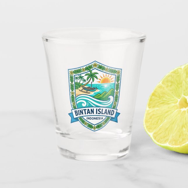 Vaso De Chupito Isla Bintan Indonesia (Anverso)