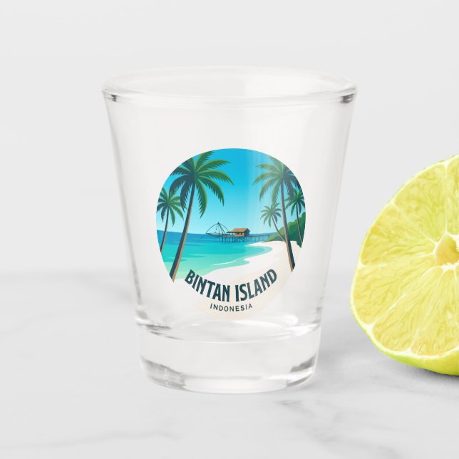 Vaso De Chupito Isla Bintan Indonesia (Anverso)