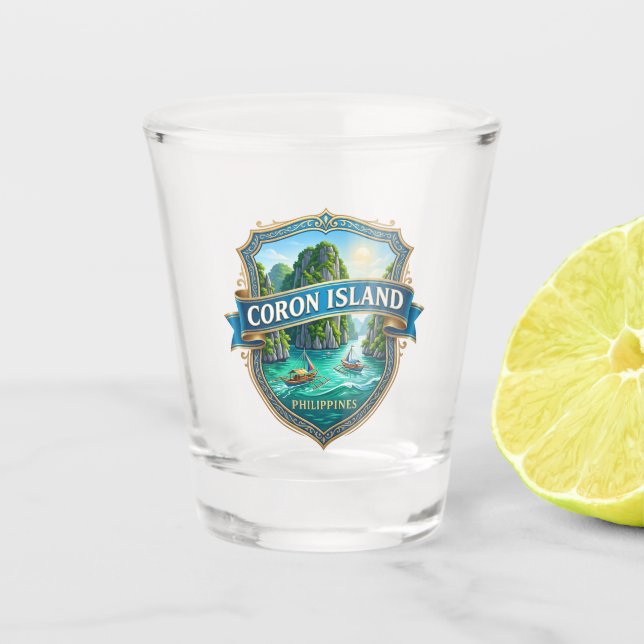 Vaso De Chupito Isla de Coron Filipinas (Anverso)