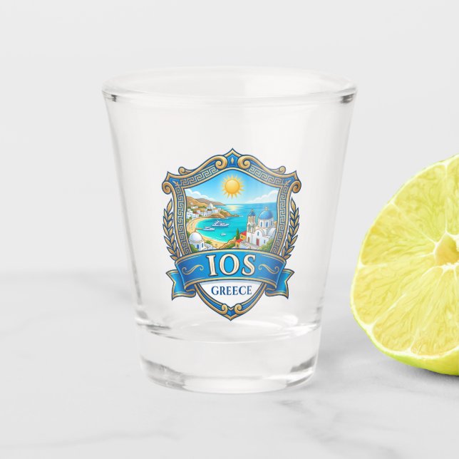 Vaso De Chupito Isla de Ios Grecia (Anverso)