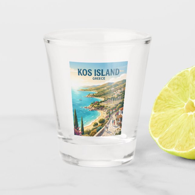 Vaso De Chupito Isla de Kos Grecia (Anverso)