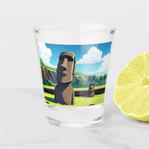 Vaso De Chupito Isla de Pascua Chile Moai Travel