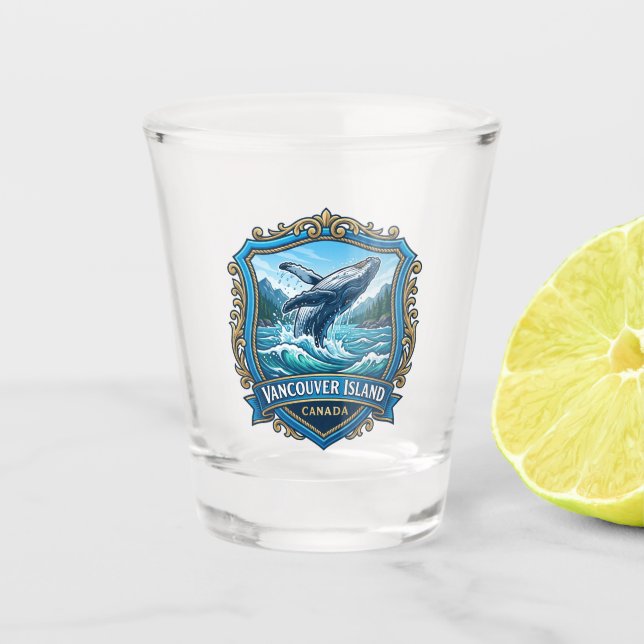 Vaso De Chupito Isla de Vancouver Canadá (Anverso)