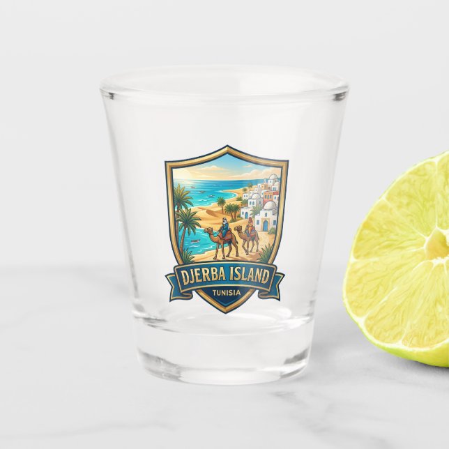 Vaso De Chupito Isla Djerba Túnez (Anverso)