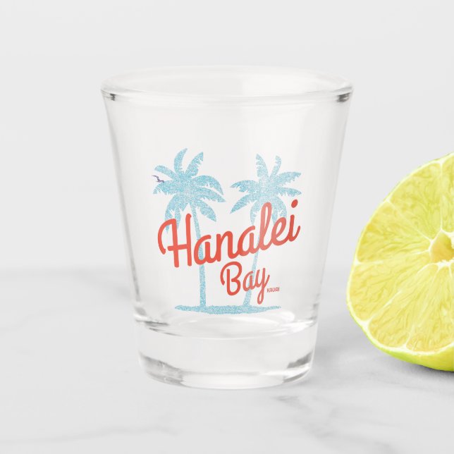 Vaso De Chupito Isla Hawái de Hanalei Bay Souvenir (Anverso)