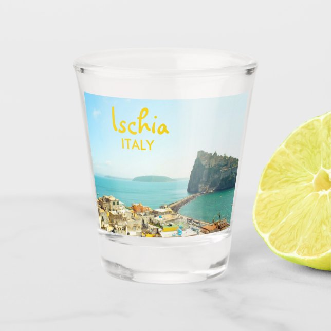Vaso De Chupito Isla Ischia Italia Souvenir (Anverso)