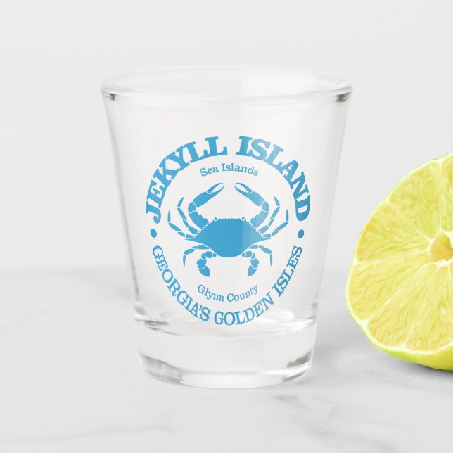 Vaso De Chupito Isla Jekyll (cangrejo) (Anverso)