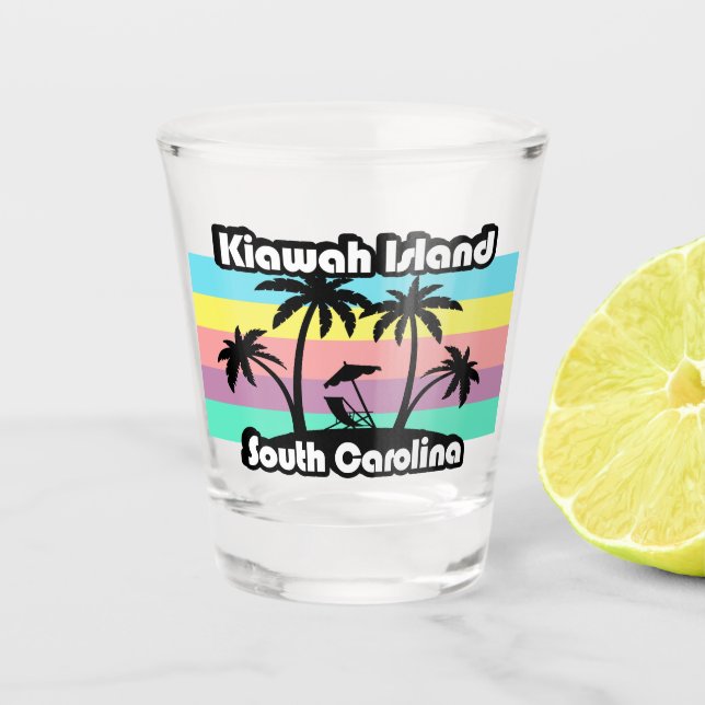Vaso De Chupito Isla Kiawah Carolina del Sur (Anverso)