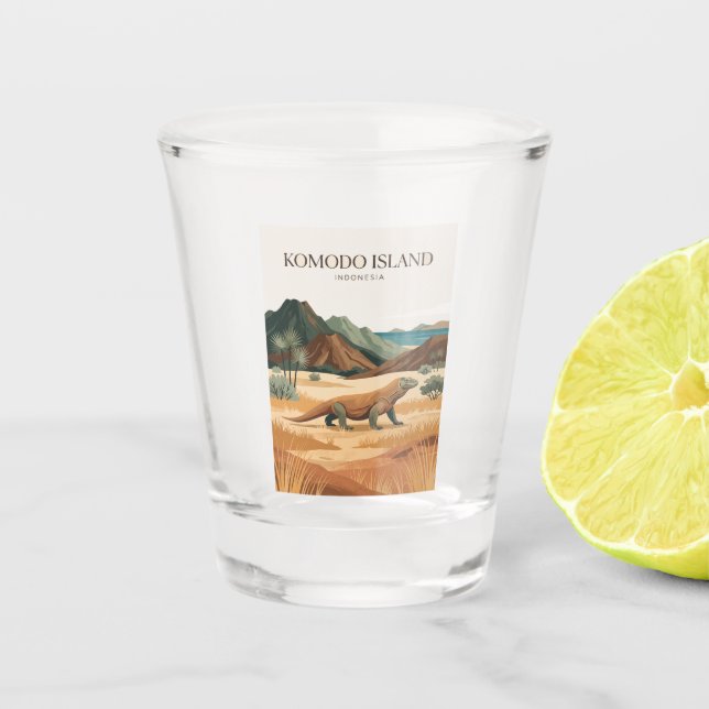 Vaso De Chupito Isla Komodo Indonesia (Anverso)
