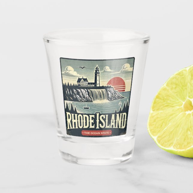Vaso De Chupito Isla Rhode (Anverso)