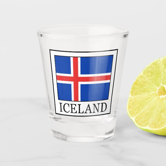Vaso De Chupito Islandia (Anverso)