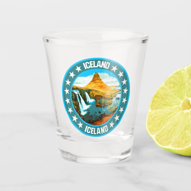 Vaso De Chupito Islandia (Anverso)