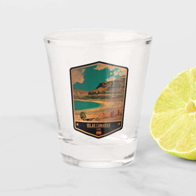 Vaso De Chupito Islas Canarias (Anverso)