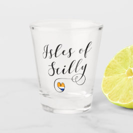 Vaso De Chupito Islas del Corazón de la Bandera Silenciosa