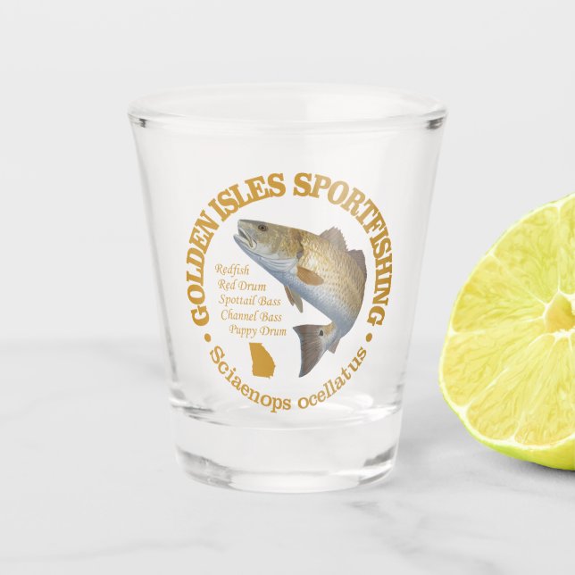 Vaso De Chupito Islas doradas (pelirrojos) (Anverso)