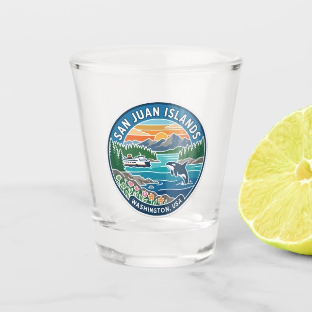 Vaso De Chupito Islas San Juan EE. UU. (Anverso)