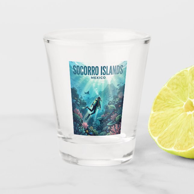 Vaso De Chupito Islas Socorro México (Anverso)