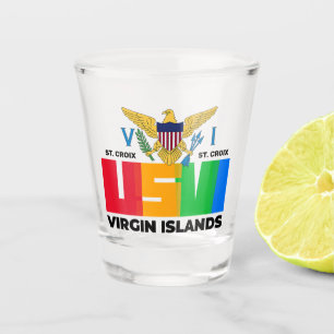 Vaso De Chupito Islas Vírgenes de los Estados Unidos Santa Cruz