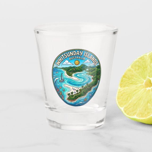 Vaso De Chupito Islas Whitsunday Australia (Anverso)