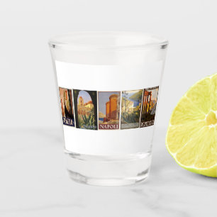 Vaso De Chupito Italia viajar ciudades retro poster vintage italia