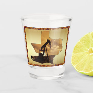 Vaso De Chupito Jack de pozos petrolíferos de Texas