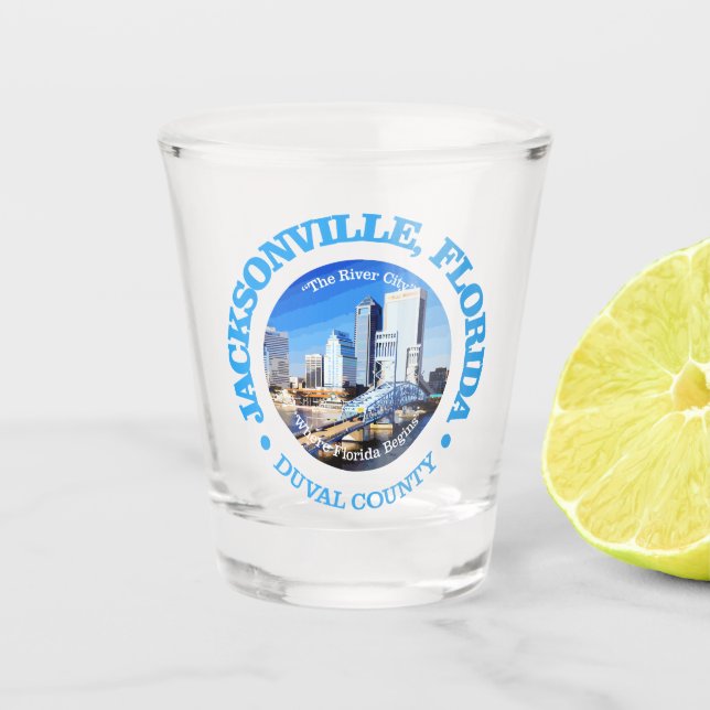 Vaso De Chupito Jacksonville (ciudades) (Anverso)