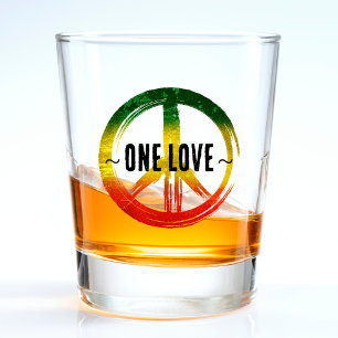 Vaso De Chupito Jamaica Un amor rasta color símbolo de la paz jama