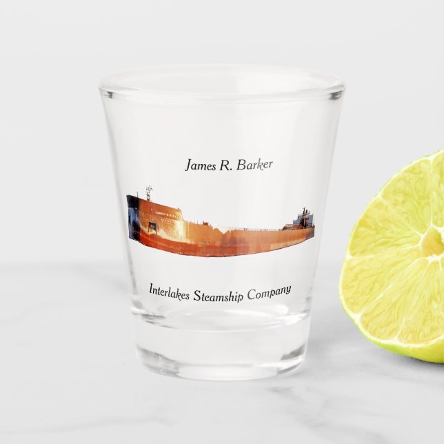 vaso de chupito James R. Barker (Anverso)