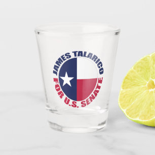 Vaso De Chupito James Talarico para el Senado de EE. UU. Bandera d