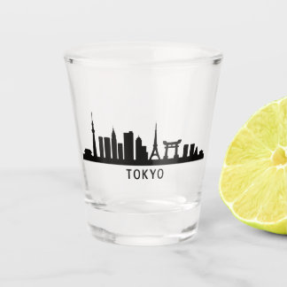 Vaso De Chupito Japan Cityscape Travel | Tokyo Skyline Silhouette