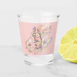 Vaso De Chupito Jardín de Cumpleaños de Mariposa Pastel