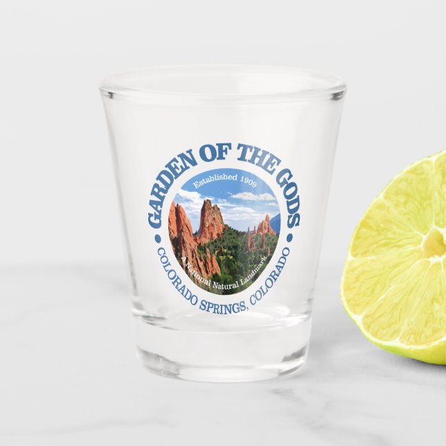 Vaso De Chupito Jardín de los Dioses (Anverso)