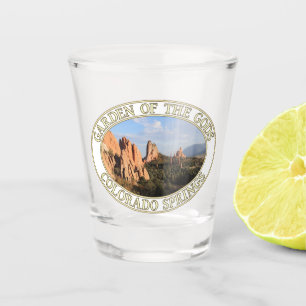 Vaso De Chupito Jardín de los Dioses en las Primavera de Colorado,