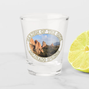 Vaso De Chupito Jardín de los Dioses en las Primavera de Colorado,