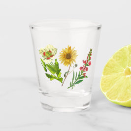 Vaso De Chupito Jardín Silvestre Boho Rústico