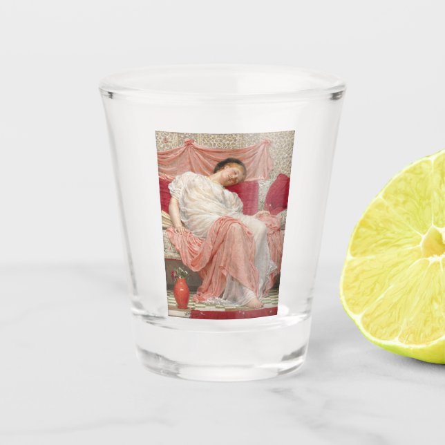 Vaso De Chupito Jasmine (bella joven durmiendo) (Anverso)