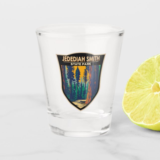 Vaso De Chupito Jedediah Smith Redwoods State Park California (Anverso)