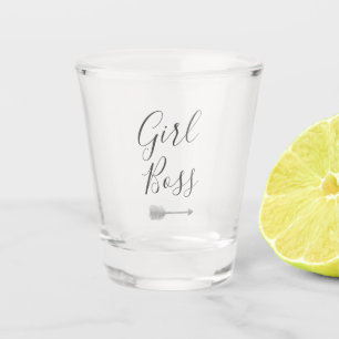 Vaso De Chupito Jefe Chica de guión elegante