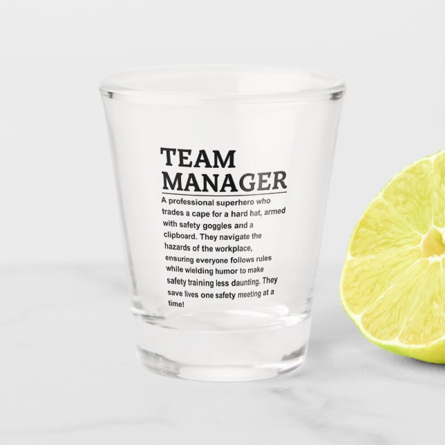 Vaso De Chupito Jefe de equipo (Anverso)
