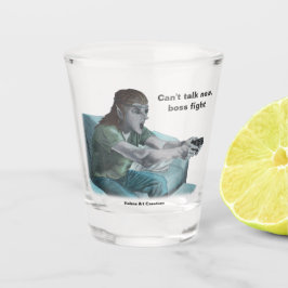 Vaso De Chupito Jefe de videojuego Elf lucha contra la fantasía de