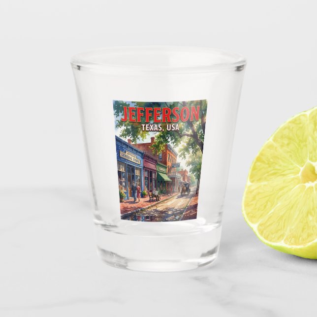 Vaso De Chupito Jefferson, Texas, EE. UU. EE. UU. (Anverso)